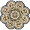 LR Home Dazzle 54078 Gray 4' X 4' Round Rug