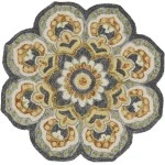 Rugs Town 54078 Gray 6' Round Rug