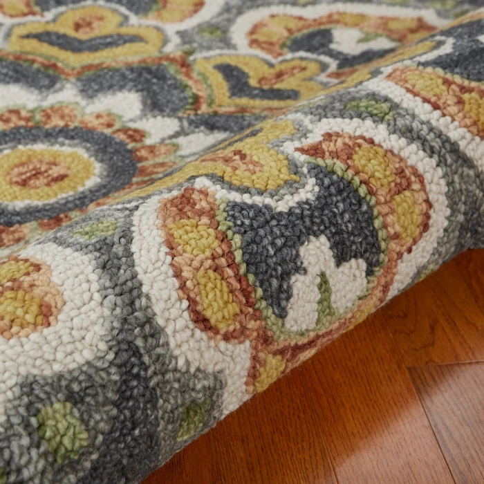 Rugs Town 54078 Gray 4' X 4' Round Rug
