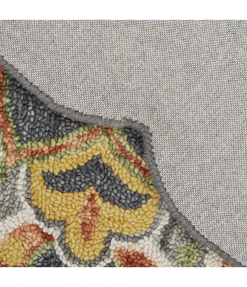 LR Home DAZZLE 54078 Gray 4' X 4' Round Rug