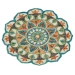 Daleyza DAZ-AR Rust /Teal 5 ft. Round Area Rug