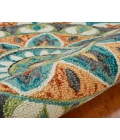 LR Home DAZZLE 54085 Teal/ Green 5' Round Rug