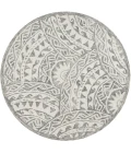 LR Home DAZZLE 54087 Ivory Gray 4' X 4' Round Rug