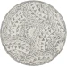 Daleyza DAZ-AS Ivory Area Rug 4 ft. Round