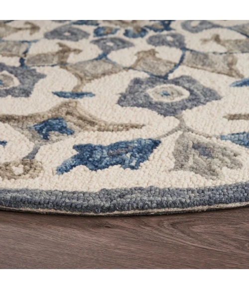 LR Home DAZZLE 54090 Ivory 4' X 4' Round Rug