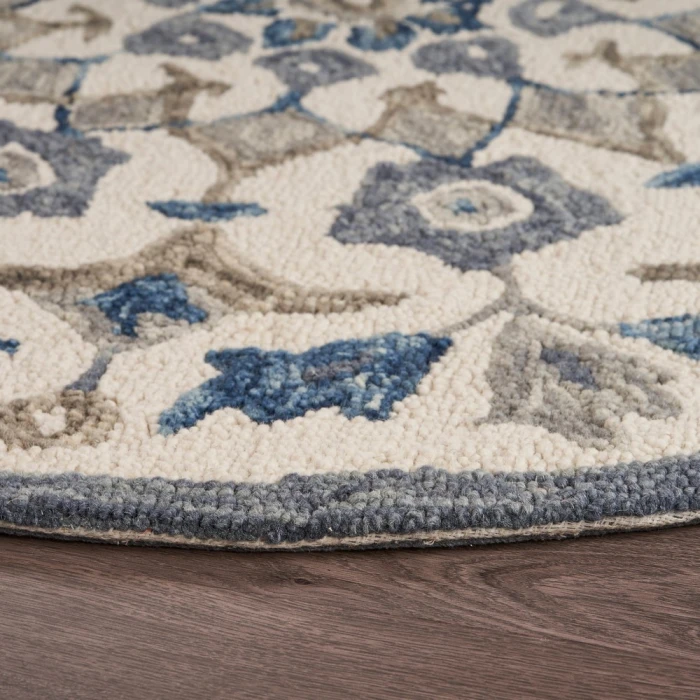 Rugs Town 54090 Ivory 6' Round Rug