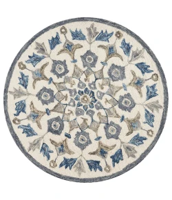 LR Home Dazzle 54090 Ivory 4' X 4' Round Rug