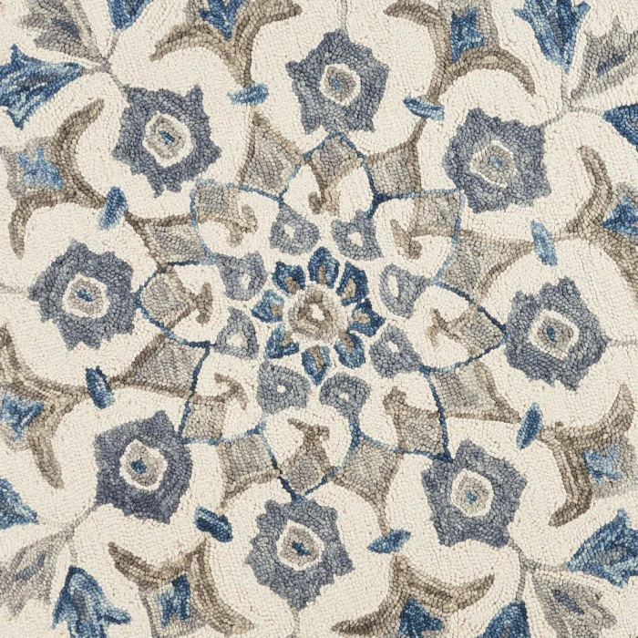 Rugs Town 54090 Ivory 6' Round Rug