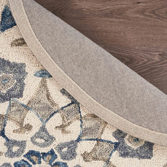 Rugs Town 54090 Ivory 6' Round Rug