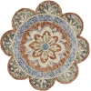 LR Home Dazzle 54091 Rust 4' X 4' Round Rug