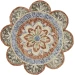 Daleyza DAZ-AU Rust Area Rug 4 ft. Round
