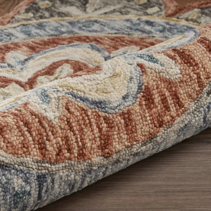 Rugs Town 54091 Rust 6' Round Rug