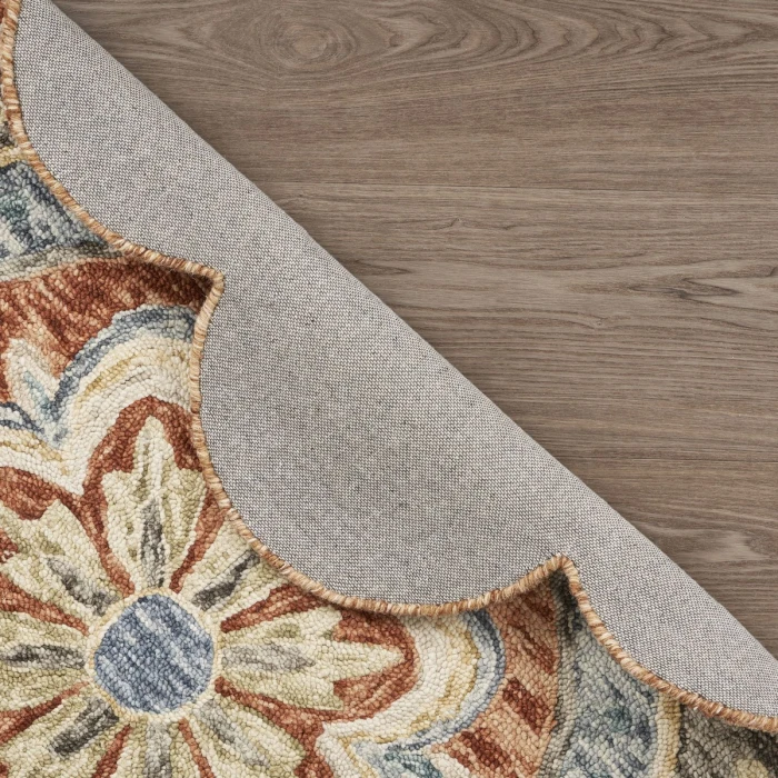 Rugs Town 54091 Rust 6' Round Rug