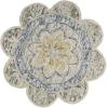 LR Home Dazzle 54092 Gray 4' X 4' Round Rug