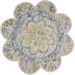 Rugs Town 54092 Gray 6' Round Rug
