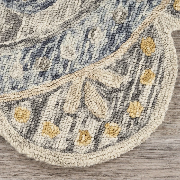 Rugs Town 54092 Gray 6' Round Rug