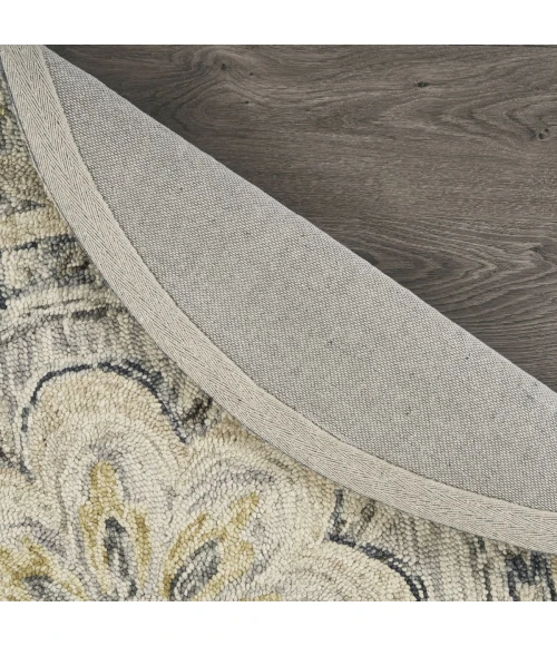 LR Home DAZZLE 54092 Gray 6' Round Rug