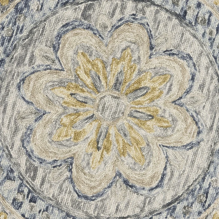 Rugs Town 54092 Gray 6' Round Rug