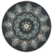 Daleyza DAZ-AV Charcoal Area Rug 4 ft. Round