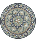 LR Home DAZZLE 54099 Teal/ Blue 6' Round Rug