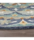 LR Home DAZZLE 54099 Teal/ Blue 6' Round Rug