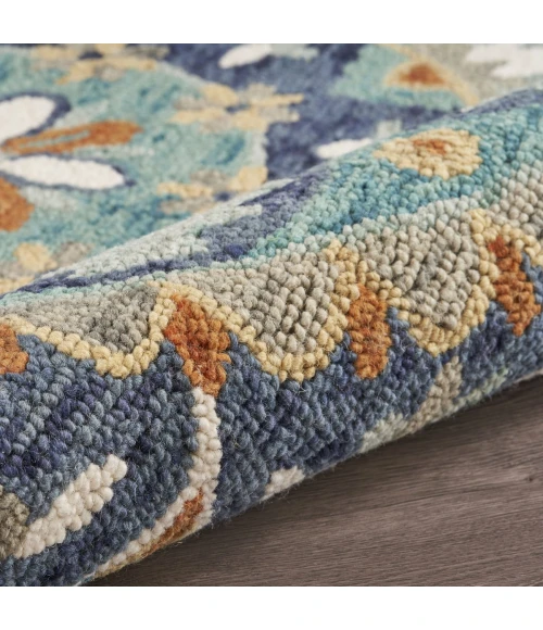 LR Home DAZZLE 54099 Teal/ Blue 6' Round Rug