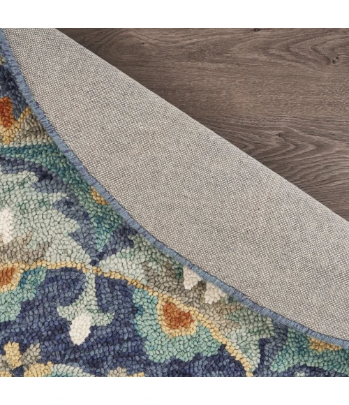 LR Home DAZZLE 54099 Teal/ Blue 6' Round Rug