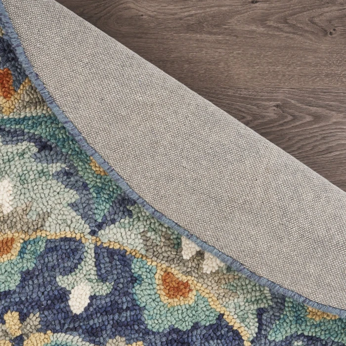 Rugs Town 54099 Teal/ Blue 6' Round Rug