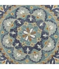 LR Home DAZZLE 54099 Teal/ Blue 6' Round Rug