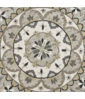 LR Home DAZZLE 54100 Ivory Gray 4' X 4' Round Rug