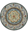 LR Home DAZZLE 54104 Blue 4' X 4' Round Rug