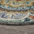 LR Home Dazzle Blue DAZZL 8ft. Round Rug