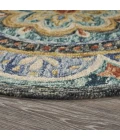 LR Home DAZZLE 54104 Blue 4' X 4' Round Rug