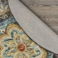 LR Home Dazzle Blue DAZZL 8ft. Round Rug