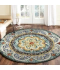 LR Home DAZZLE 54104 Blue 4' X 4' Round Rug