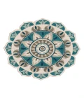 LR Home DAZZLE 82264 Ivory Blue 6' Round Rug