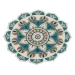 Daleyza DAZ-AR Aqua Blue/Gray 4 ft. Round Area Rug