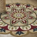 Rugs Town 82265 Red/ Multi 6' Round Rug