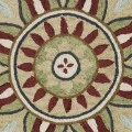 Rugs Town 82265 Red/ Multi 6' Round Rug