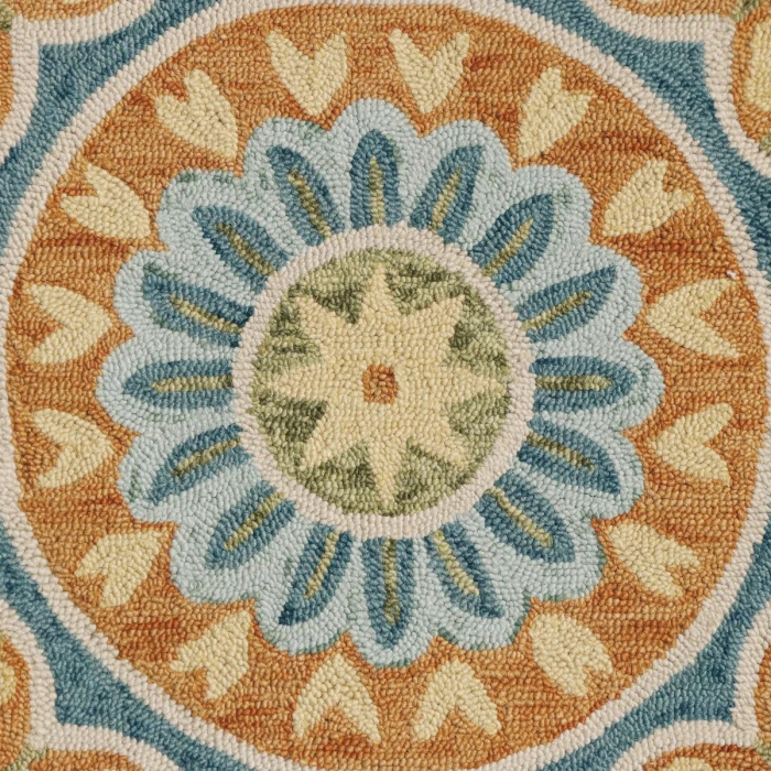 Rugs Town 82266 Rust 6' Round Rug