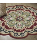 LR Home DAZZLE 82268 Red/ Gold 6' Round Rug