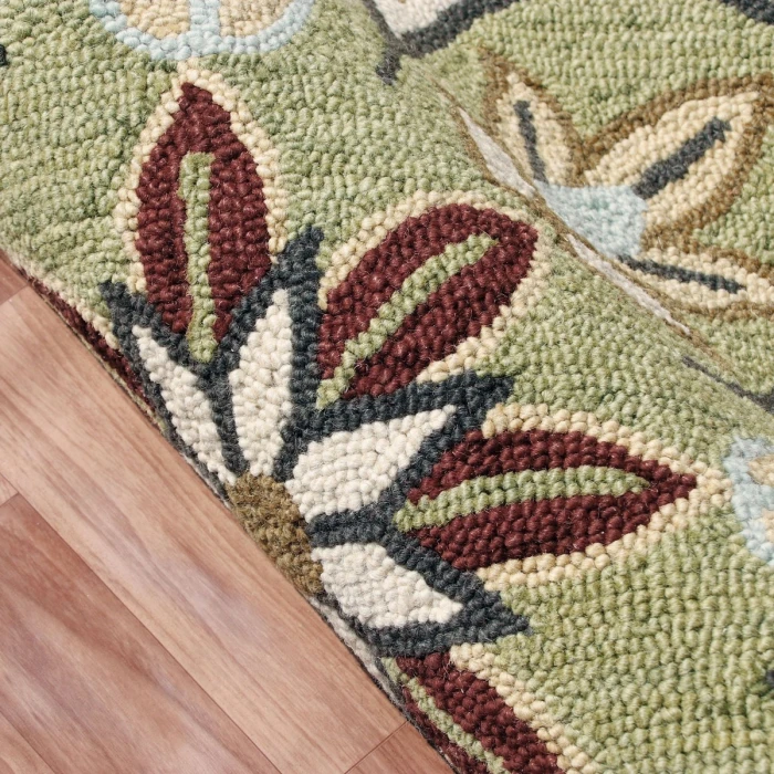 Rugs Town 82268 Red/ Gold 6' Round Rug