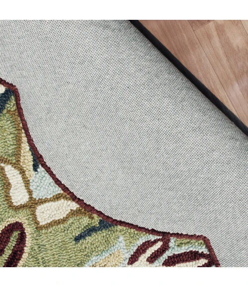 LR Home DAZZLE 82268 Red/ Gold 6' Round Rug