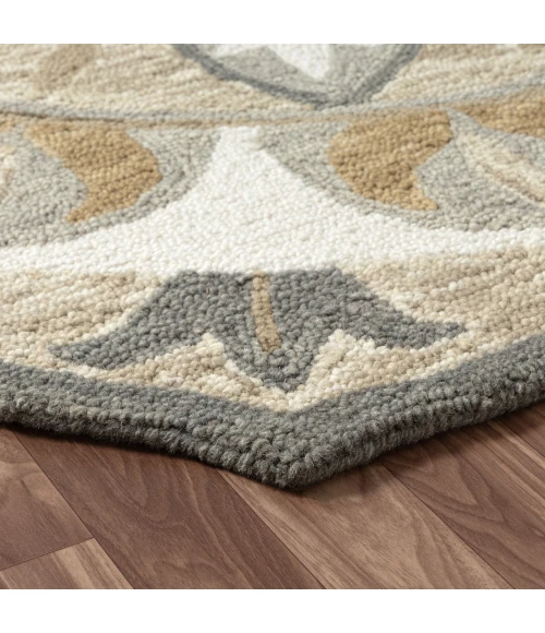 LR Home Dazzle Gray DAZZL 5ft. x 5ft. Round Rug