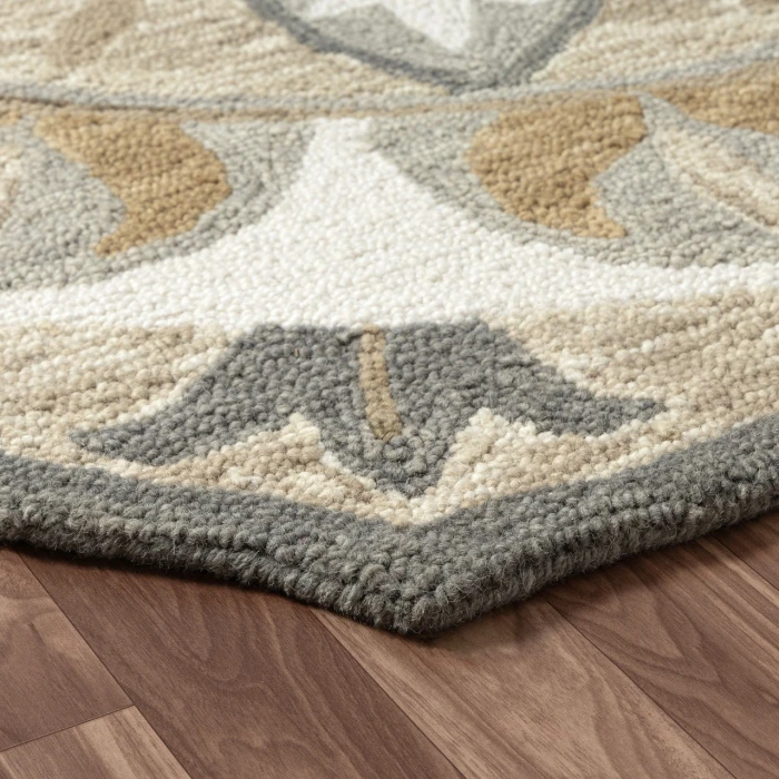 Rugs Town Gray DAZZL 5ft. x 5ft. Round Rug