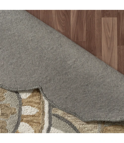 LR Home Dazzle Gray DAZZL 5ft. x 5ft. Round Rug