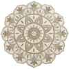 LR Home Dazzle Ivory DAZZL 5ft. x 5ft. Round Rug