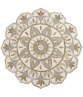 LR Home Dazzle Ivory DAZZL 5ft. x 5ft. Round Rug