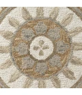 LR Home Dazzle Ivory DAZZL 5ft. x 5ft. Round Rug