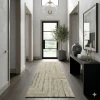 Rugs Town 82954 Seafoam / Beige 2ft.6in. x 8ft. Rect. Rug